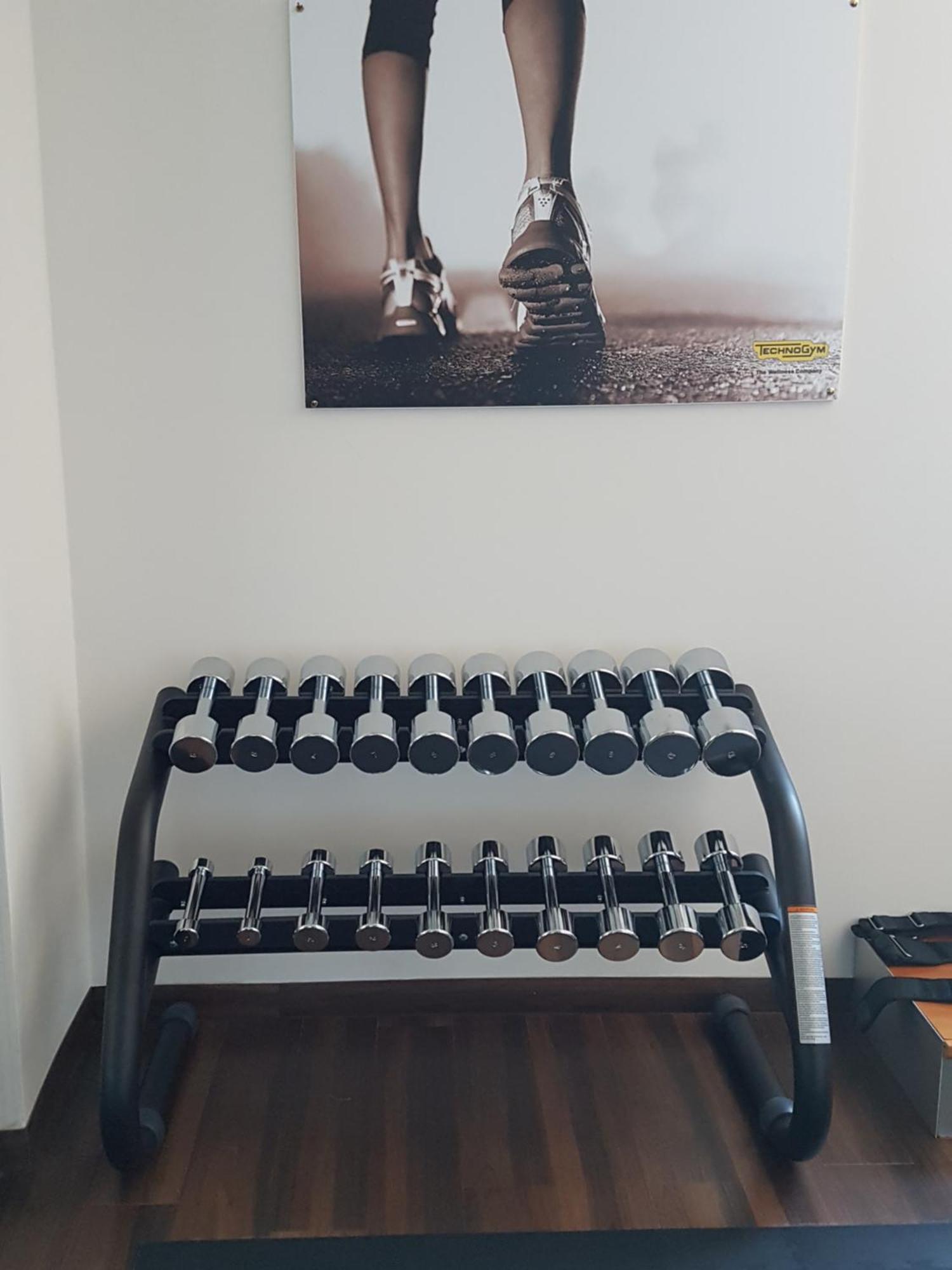 Отель Steigenberger Graf Zeppelin Штутгарт Экстерьер фото Dumbbells on a rack